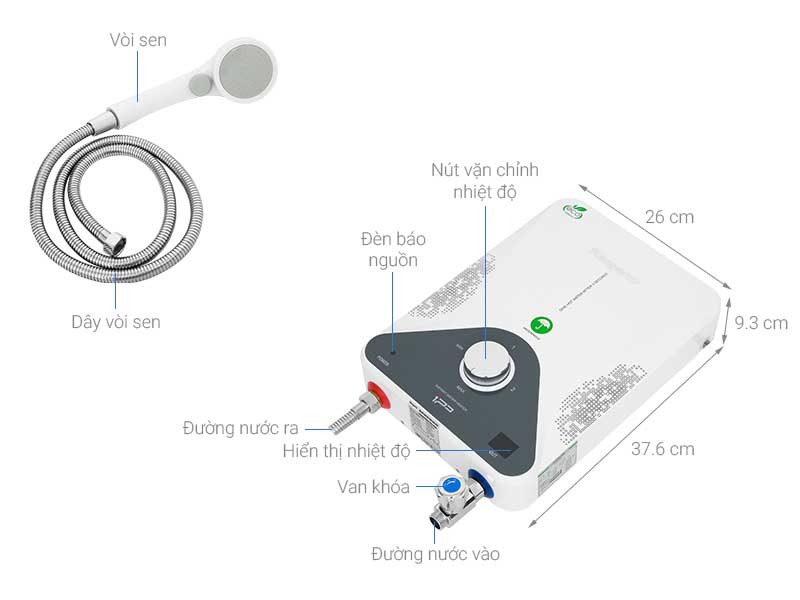 Nút điều chỉnh nhiệt độ tiện lợi